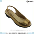 2015 china manufacturer flat open-toed shoes gold snake fashion beautiful women sandals